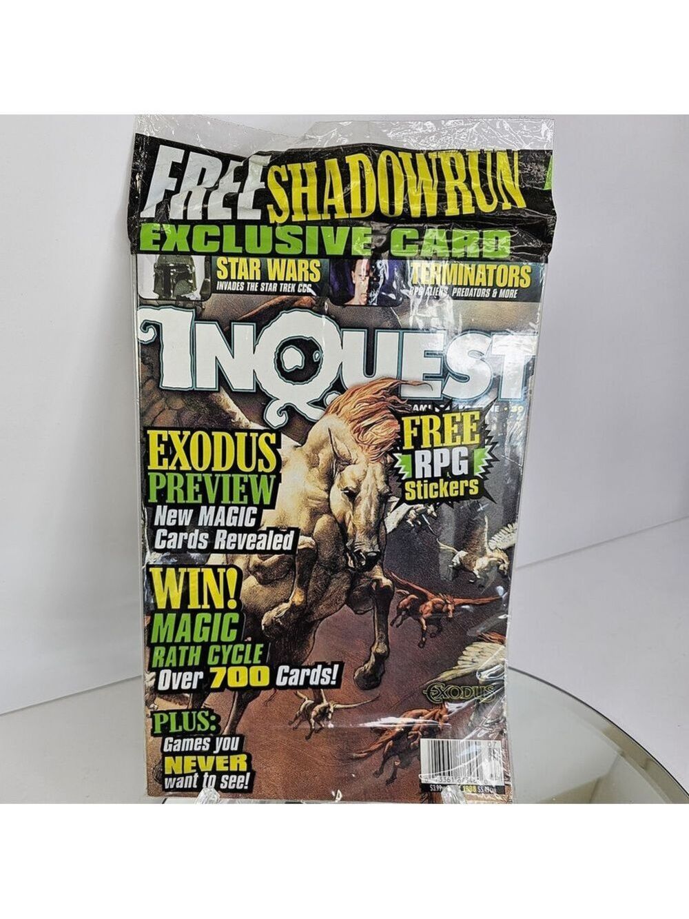 SEALED Inquest Magazine Issue #39 July 1998 Star Wars, Shadowrun, Stickers